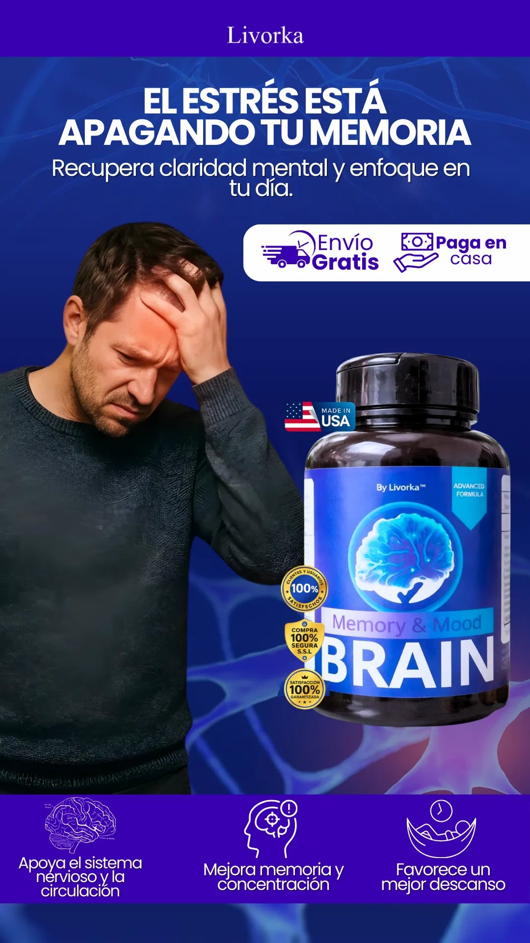 Memory and Mood Brain | Mejora tu memoria y ayuda a tu concentración