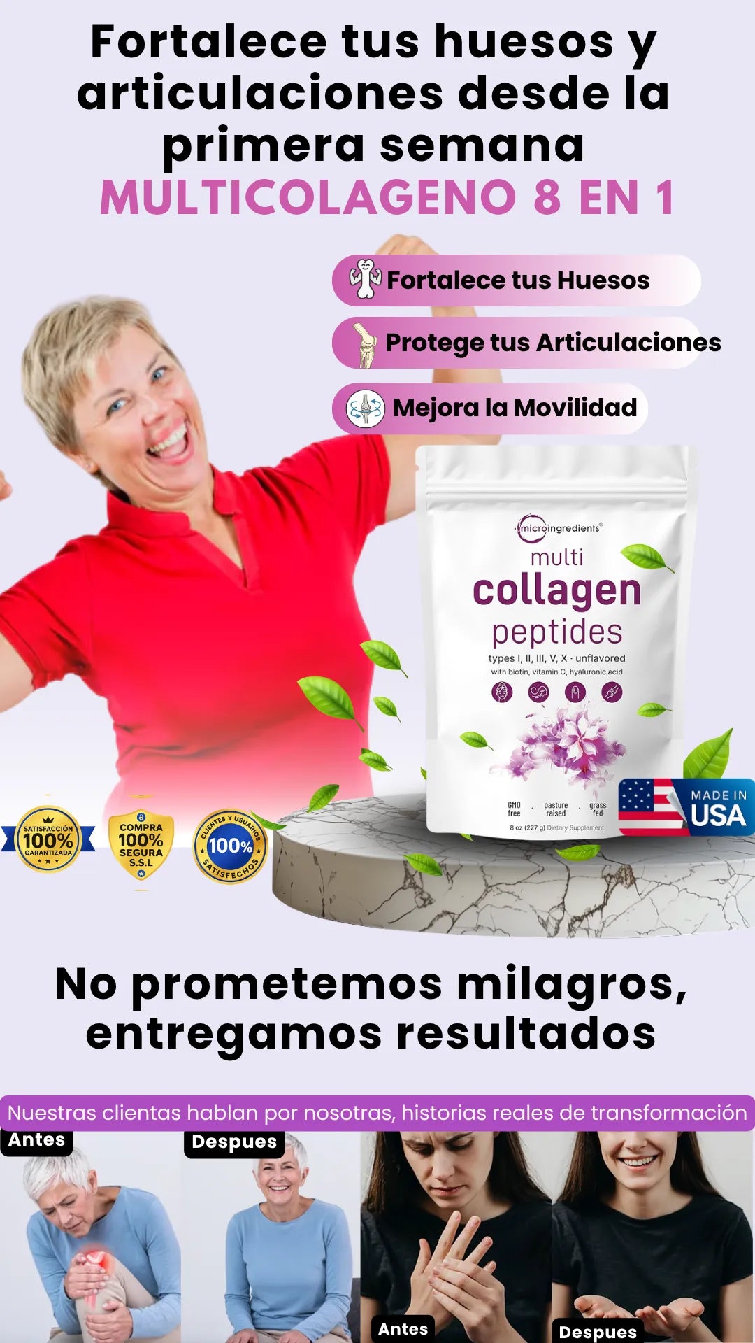 Multicolágeno 8 en 1 | Fortalece tus huesos y protege tus articulaciones