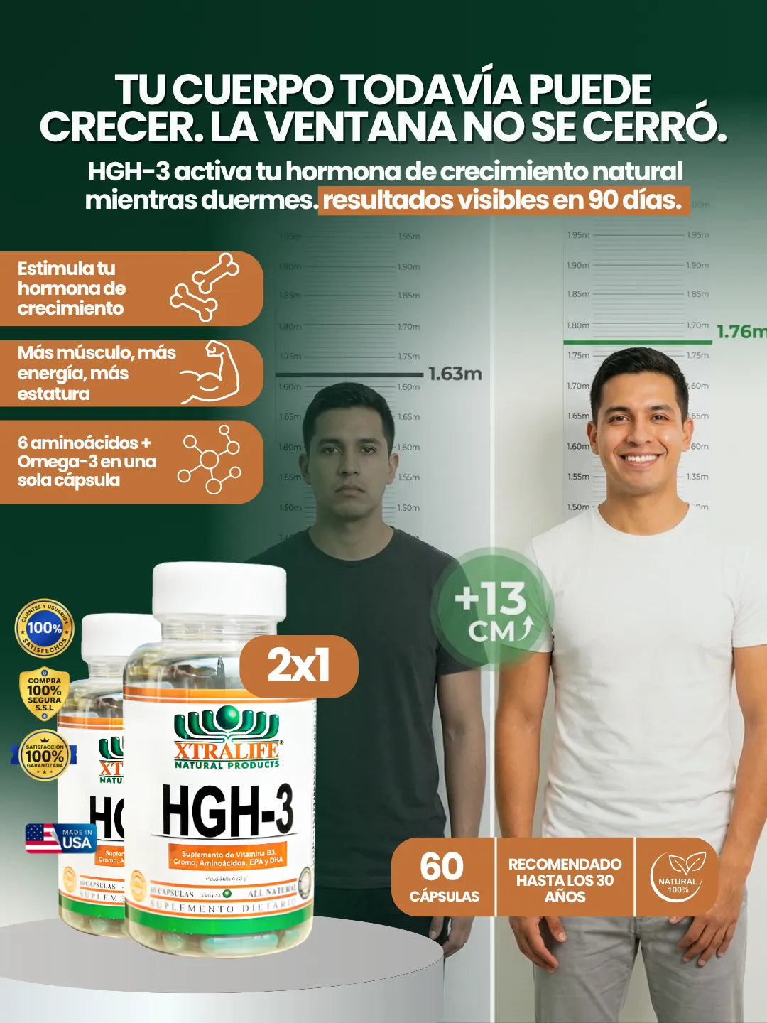 Estimulante Hormona de Crecimiento 2x1 | HGH-3