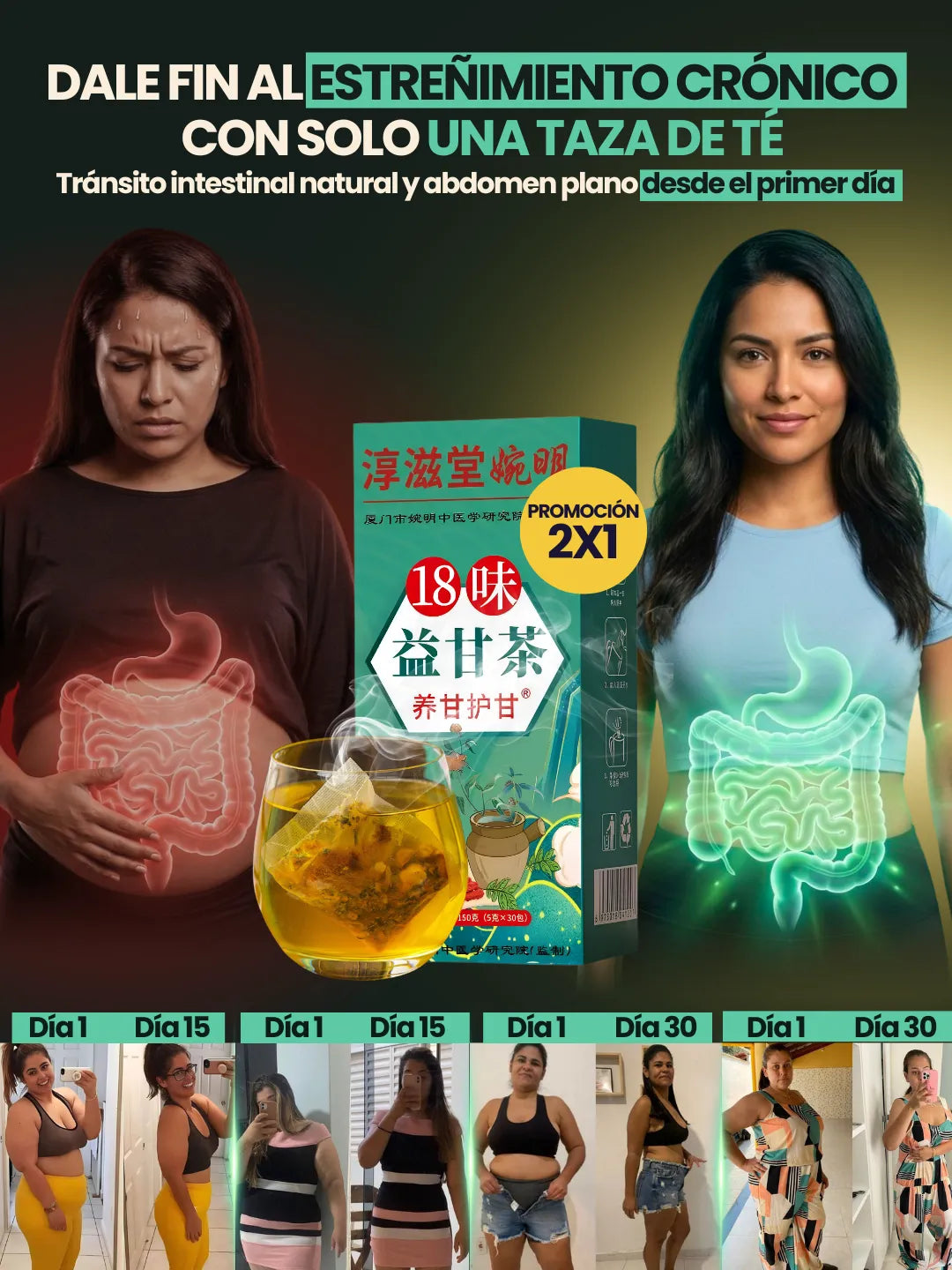 OFERTA COMBO 2X1 | Té Asiático para el Estreñimiento