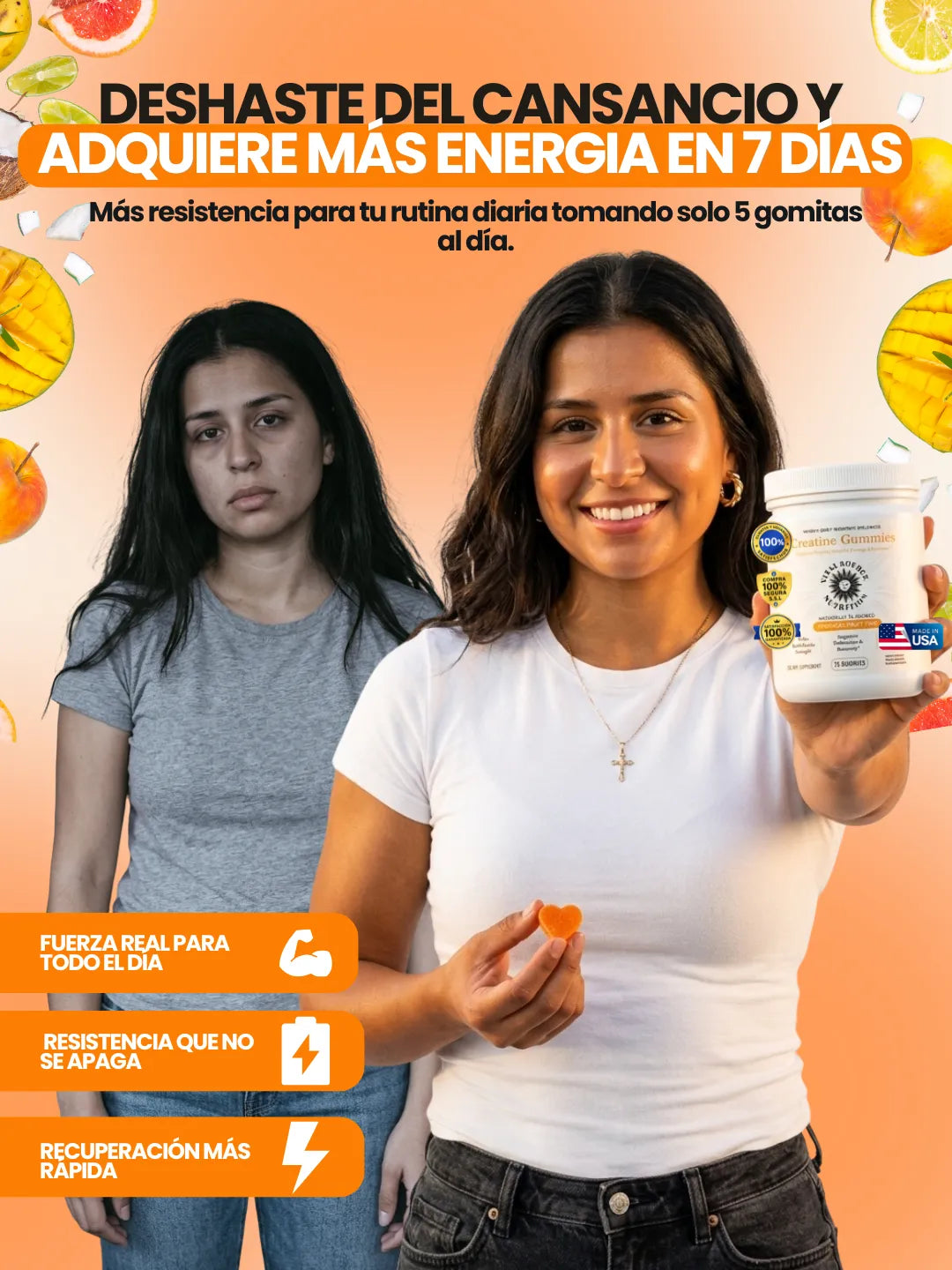 Gomitas de creatina para la energía diaria