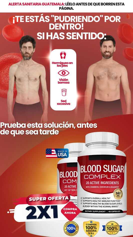 Blood Sugar Promo 2x1 | Regula los niveles de azúcar