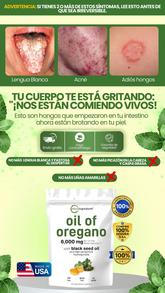 Aceite de orégano | Eliminador de bacterias