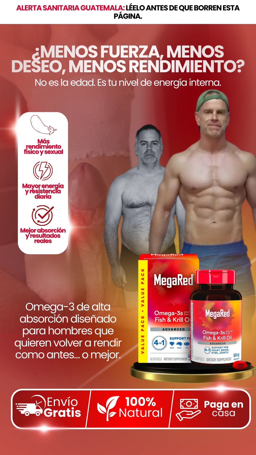 MegaRed | Eleva tu testosterona al máximo y dale a ella el placer que merece.