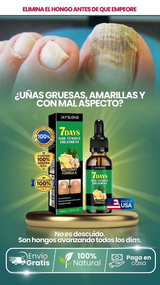 7 Day Nail Fungus | Freno total a la infección por hongos