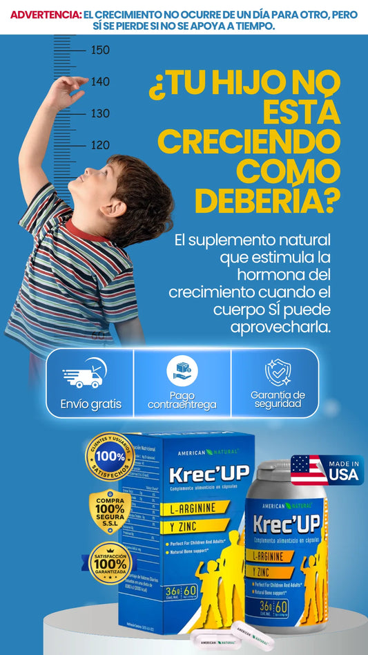 Krec UP | Estimulante natural de la hormona de crecimiento