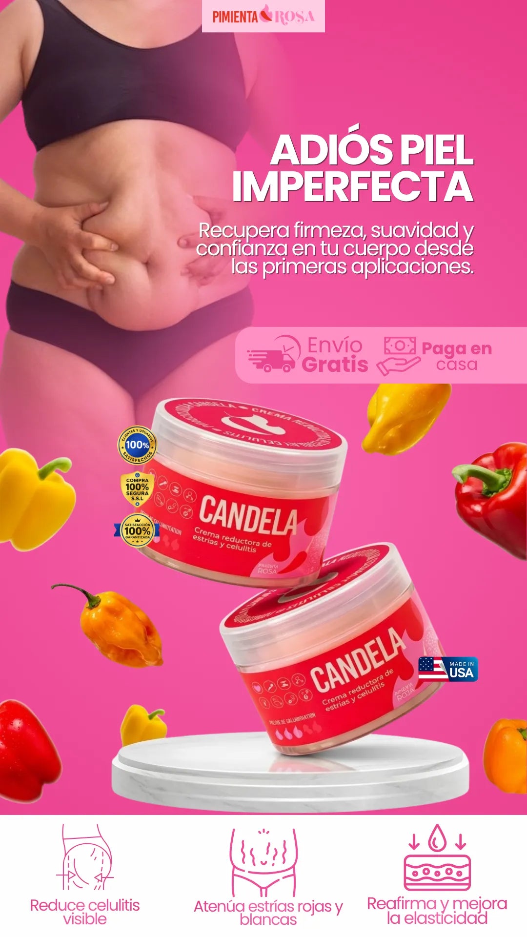 Candela | La solución intensiva que borra estrías, celulitis y flacidez.