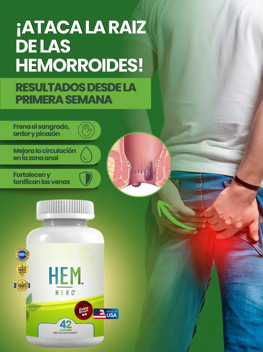Capsulas Hem Hero para las Hemorroides