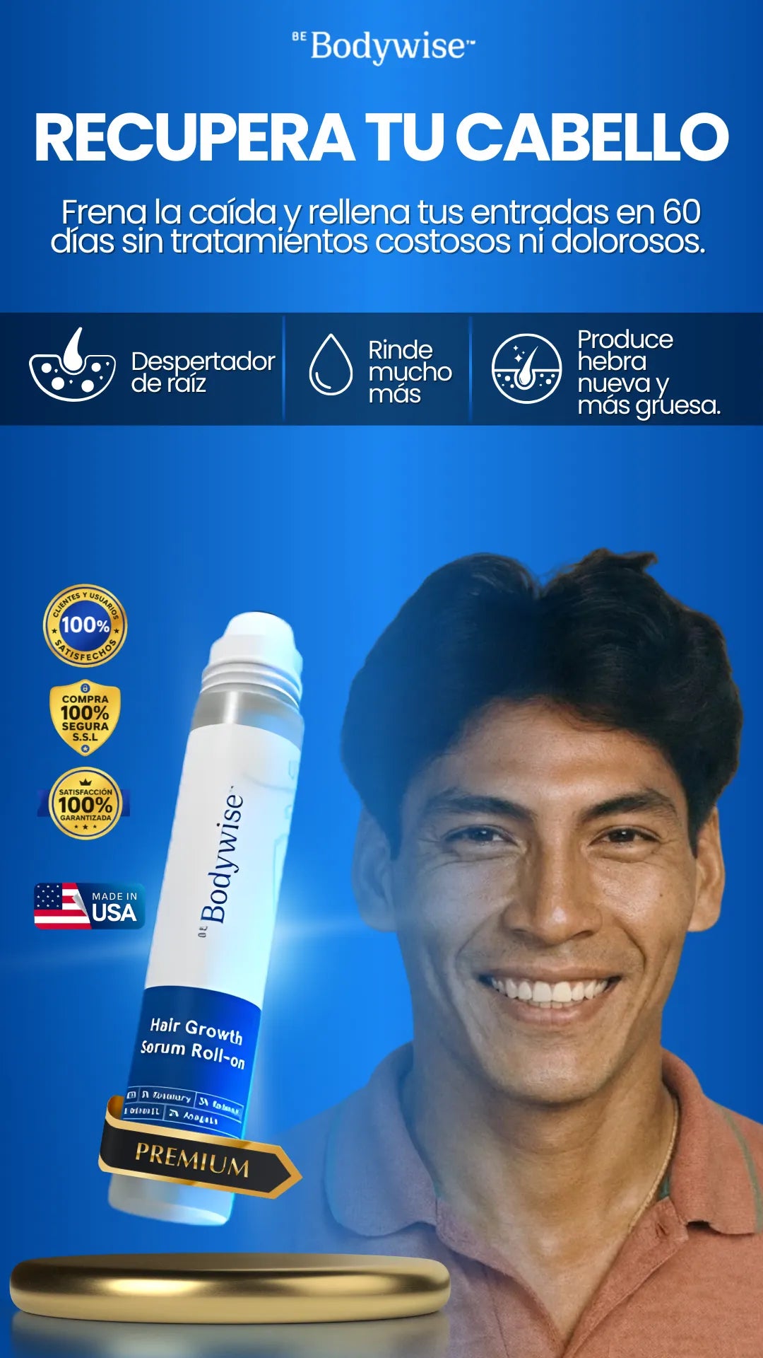 Be Bodywise | Freno total a la calvicie y caída severa