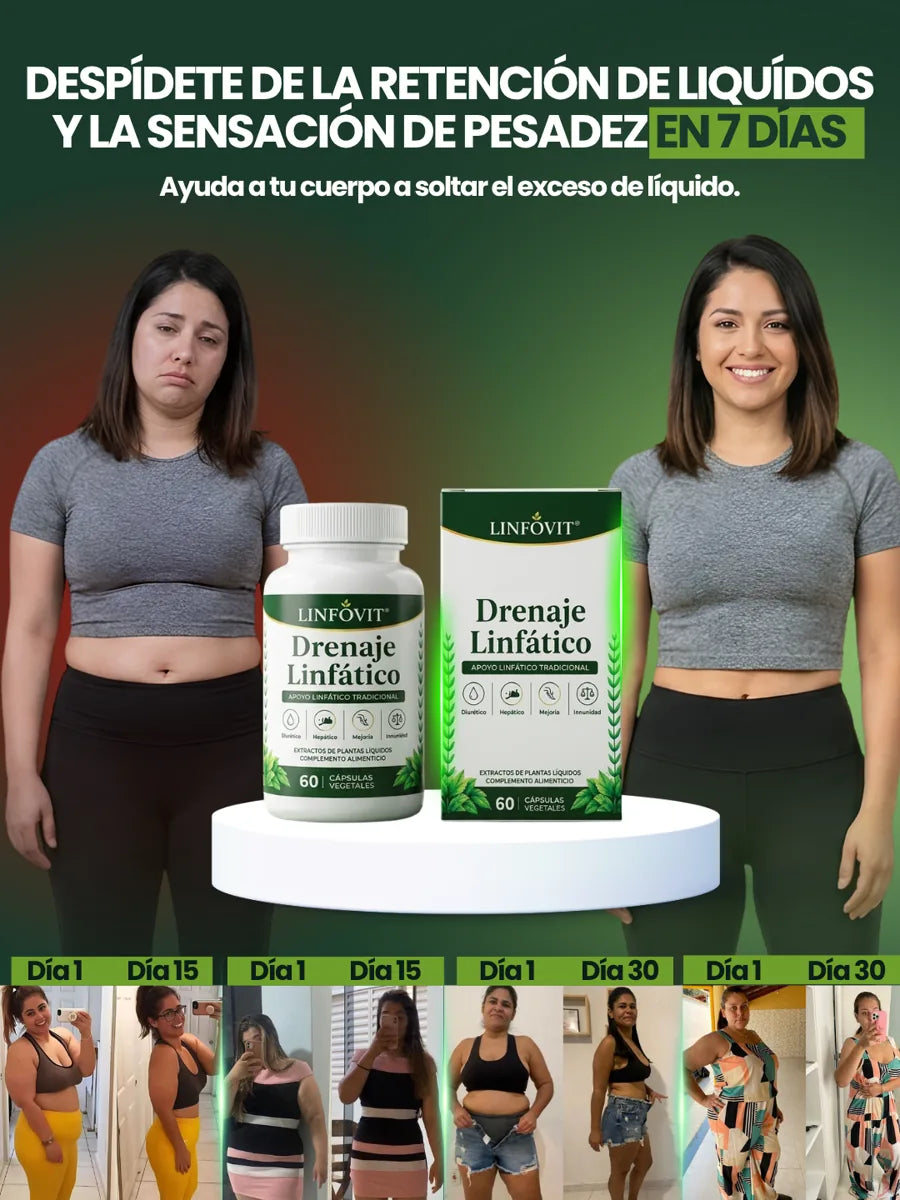 Linfovit Drenaje Linfático | Menos retención de líquidos y sensación de pesadez