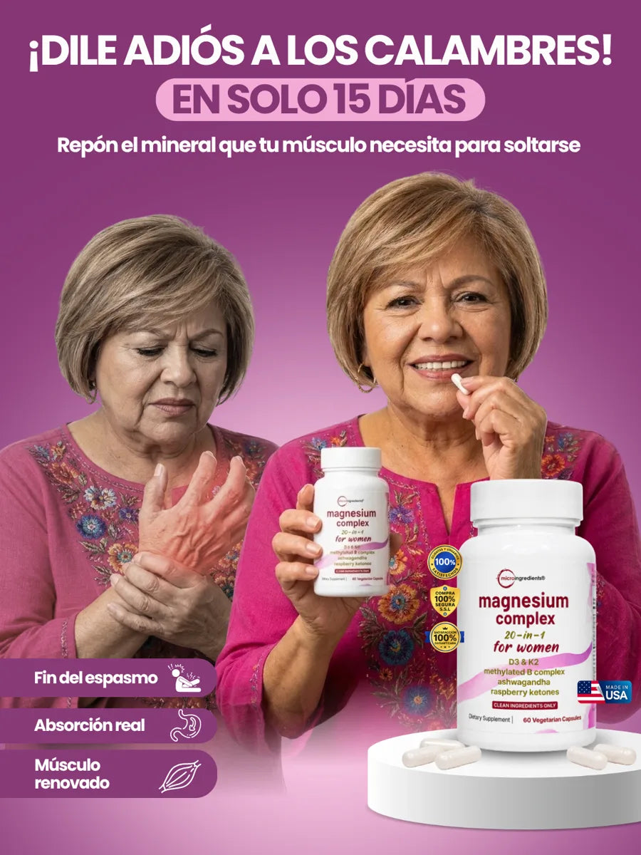Magnesium Complex | Adiós a los calambres en 15 días