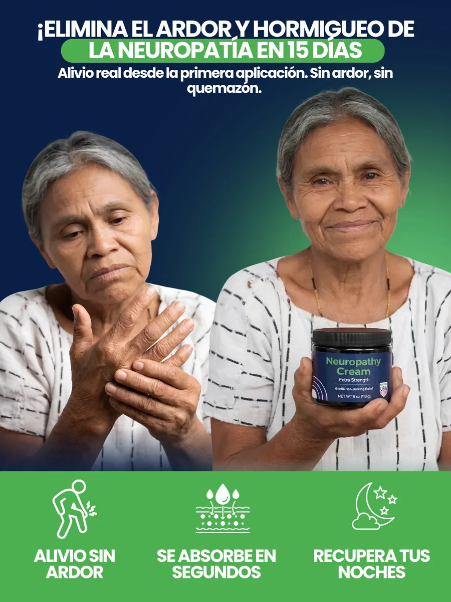 Neuropathy Cream Extra Strength 118 g | Alivia el ardor y hormigueo de la neuropatía sin quemar