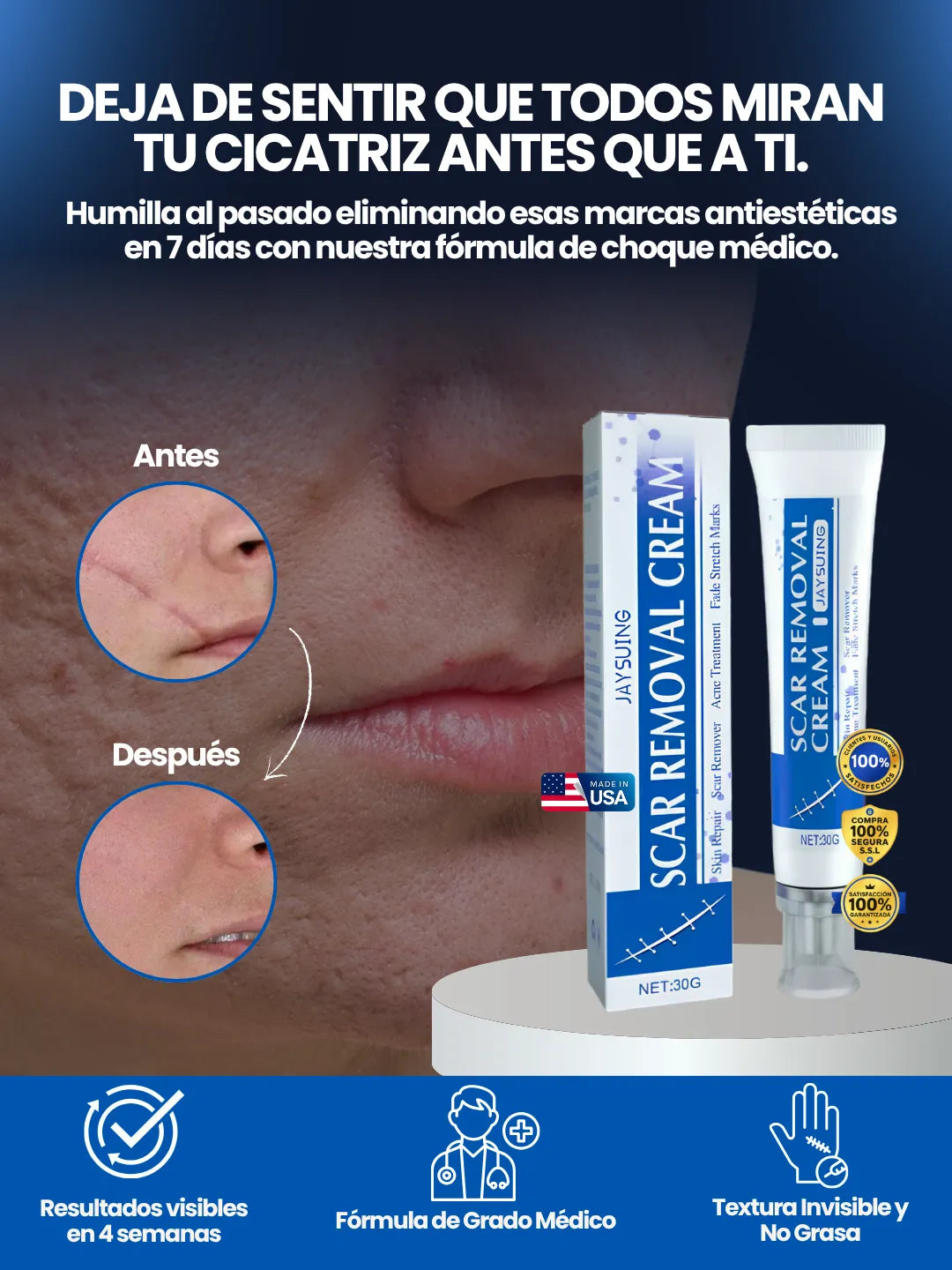 Eliminador Permanente de Cicatrices